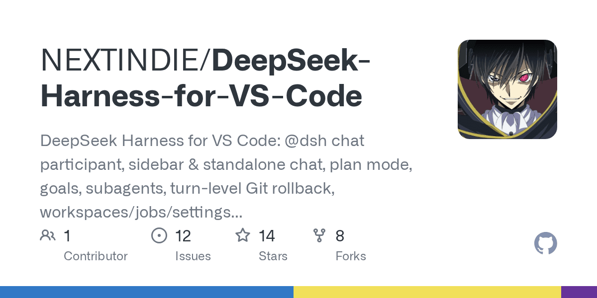 NEXTINDIE/DeepSeek-Harness-for-VS-Code