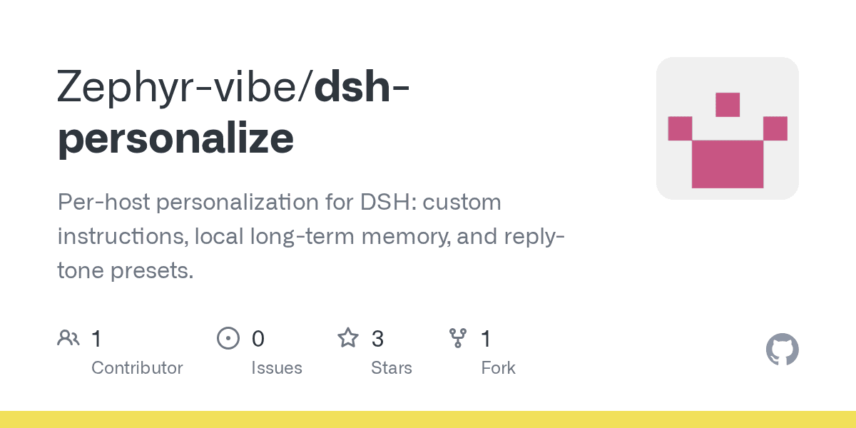 Zephyr-vibe/dsh-personalize