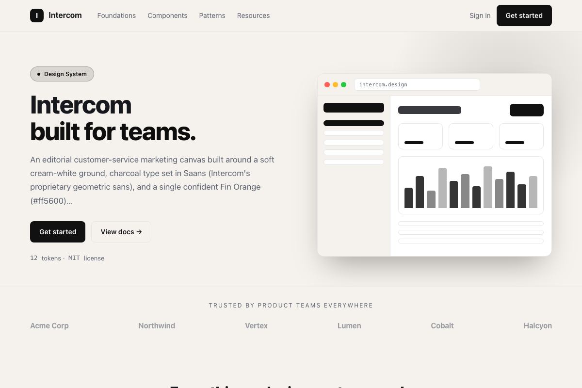 Intercom preview
