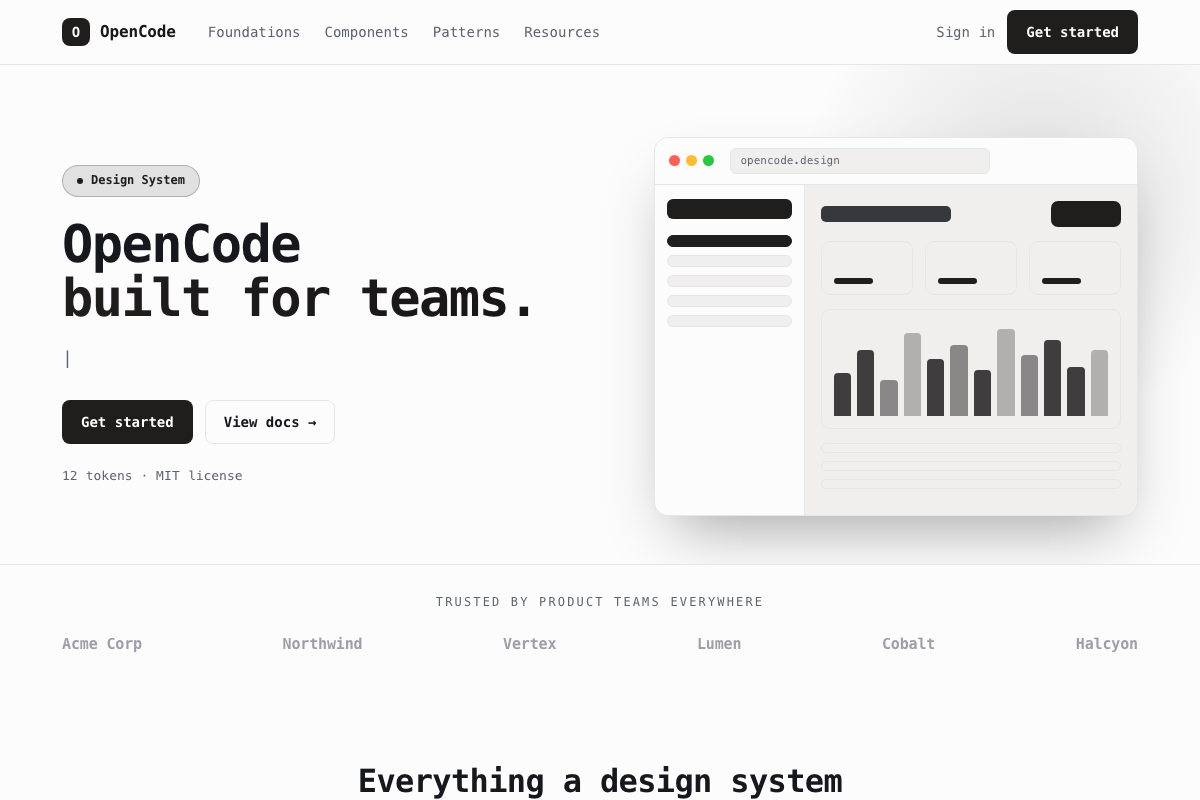 OpenCode preview