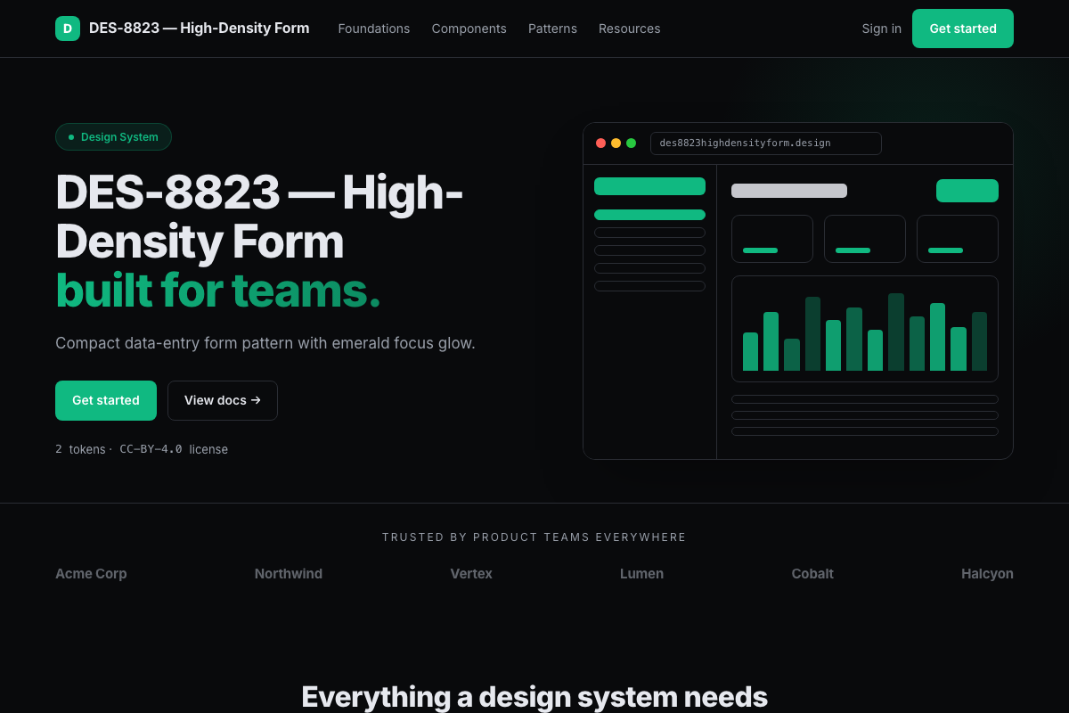 DES-8823 — High-Density Form preview