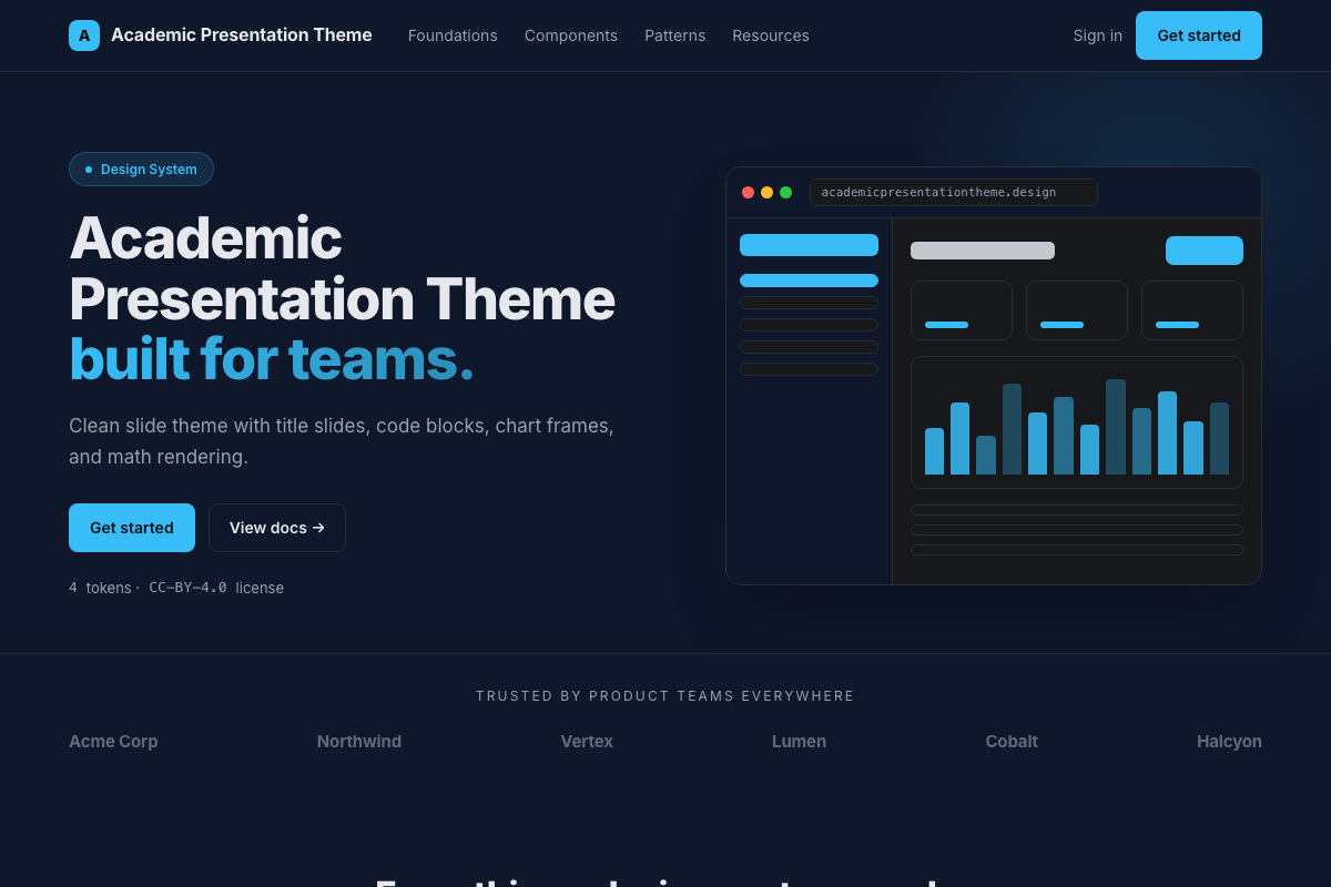 Academic Presentation Theme preview